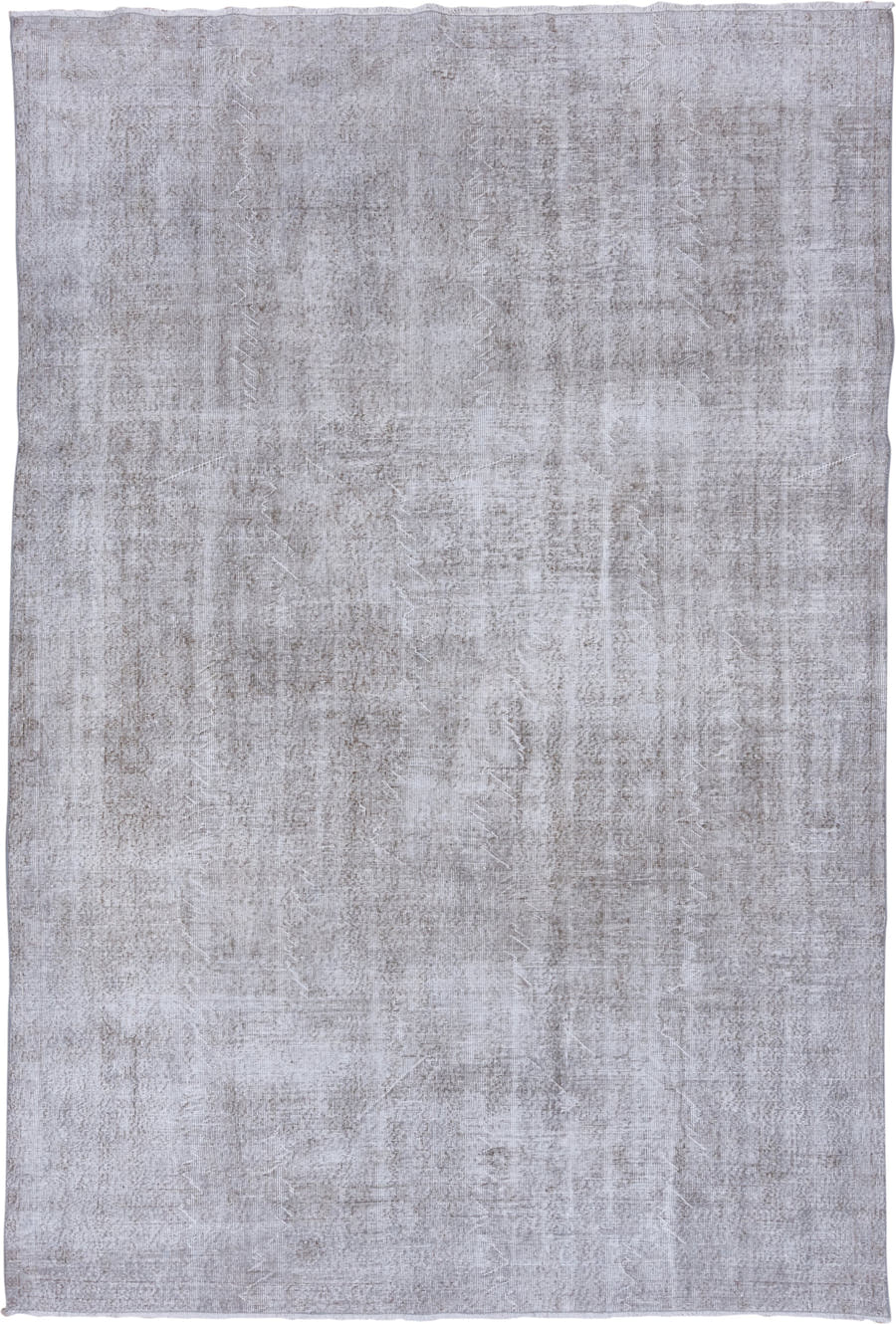 8' x 11' one-of-a-kind handmade vintage Sparta large size rug. Color palette: ivory, taupe, greige, stone, light gray, beige