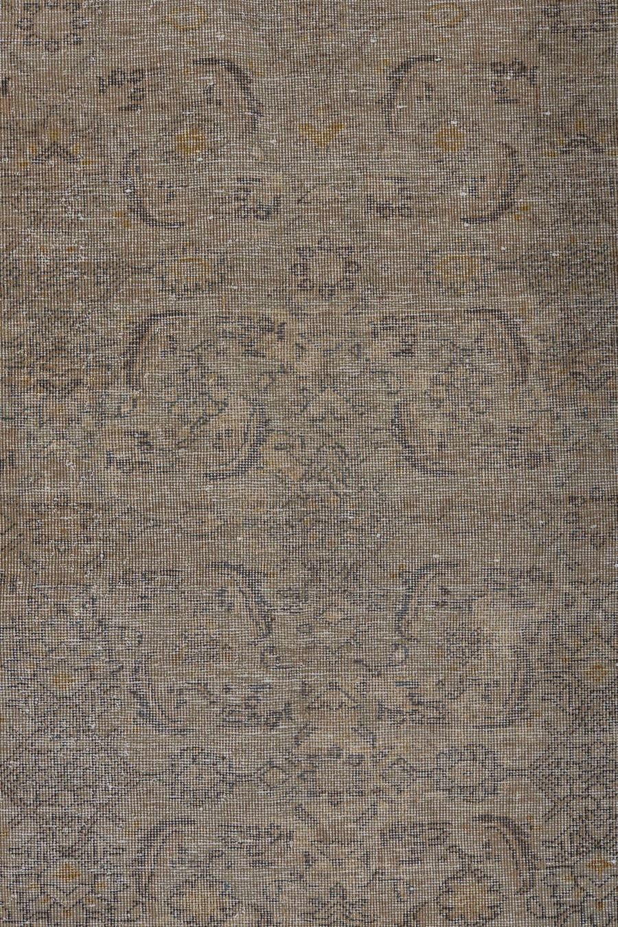 4' x 12' one-of-a-kind handmade antique Sivas runner rug. Color palette: taupe, beige, ivory, gold, slate, camel, brown