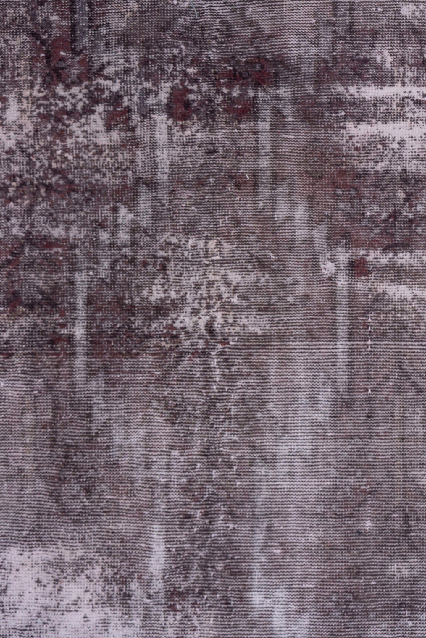 4' x 5' one-of-a-kind handmade vintage Distressed small size rug. Color palette: taupe, mauve, charcoal, rose, ivory, beige