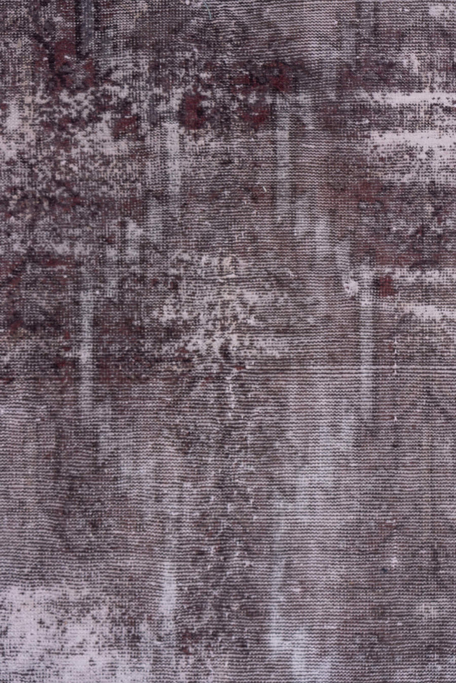 4' x 5' one-of-a-kind handmade vintage Distressed small size rug. Color palette: taupe, mauve, charcoal, rose, ivory, beige