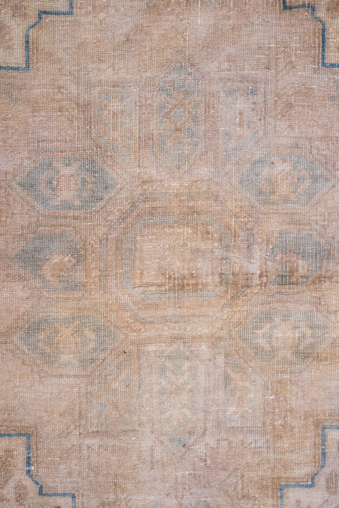 4' x 6' one-of-a-kind handmade antique Tabriz small size rug. Color palette: beige, powder_blue, ivory, camel, taupe