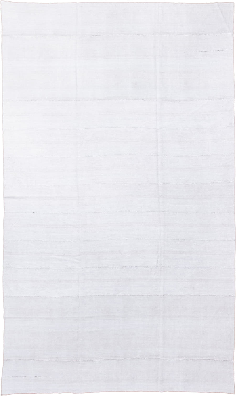 8' x 13' one-of-a-kind handmade antique Flatweave large size rug. Color palette: ivory, cream, taupe, beige, gray