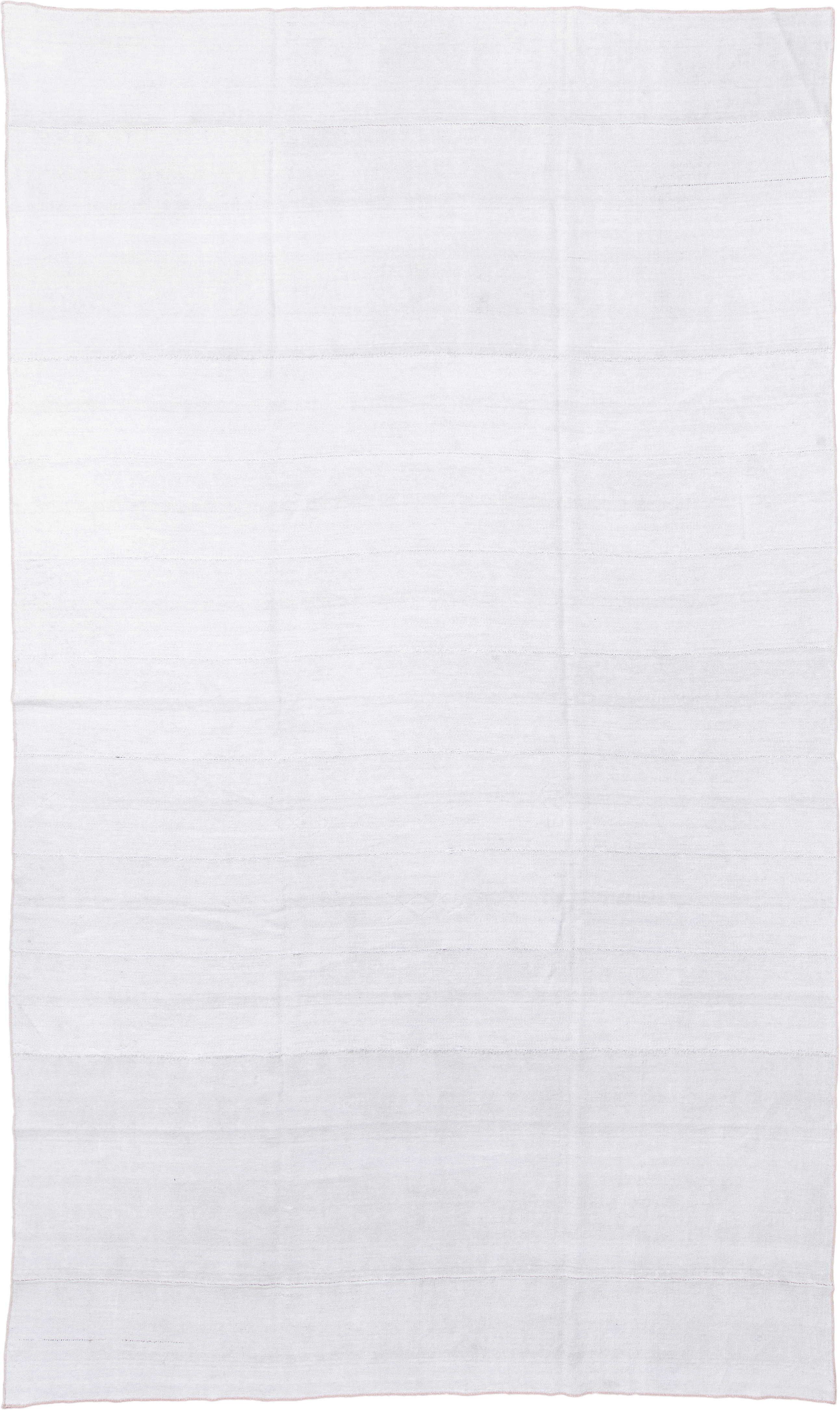 8' x 13' one-of-a-kind handmade antique Flatweave large size rug. Color palette: ivory, cream, taupe, beige, gray