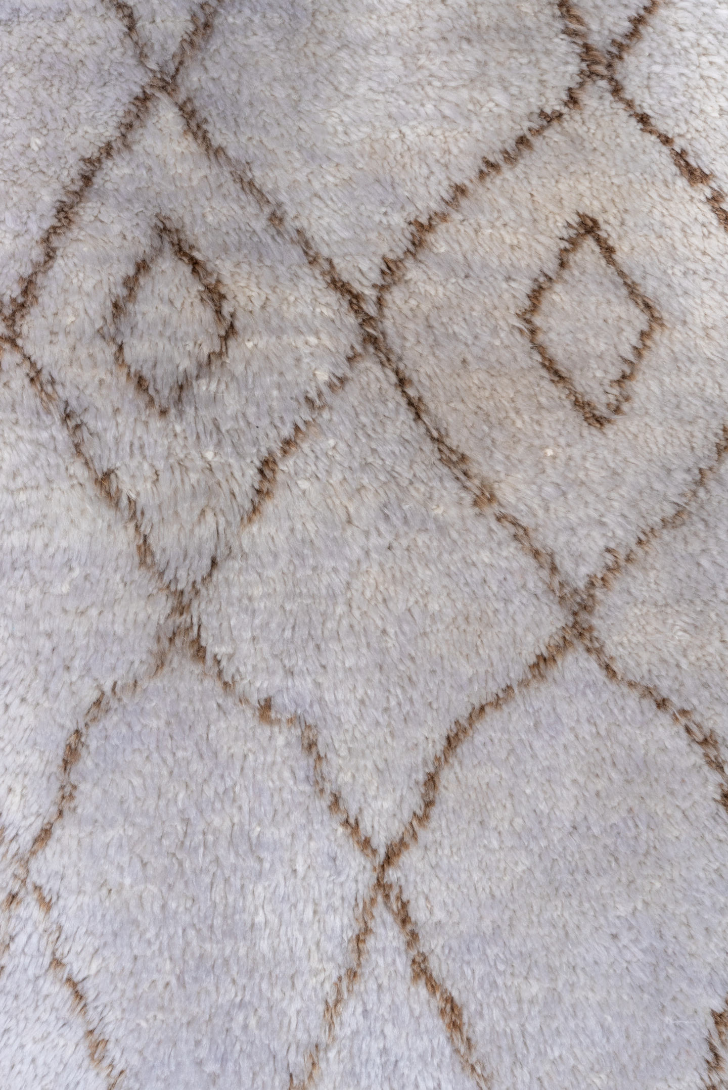 3' x 11' one-of-a-kind handmade vintage Moroccan runner rug. Color palette: ivory, taupe, cream, beige, gray