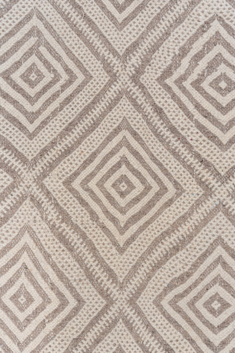3' x 13' one-of-a-kind handmade vintage Kilim runner rug. Color palette: ivory, taupe, beige, camel, gray