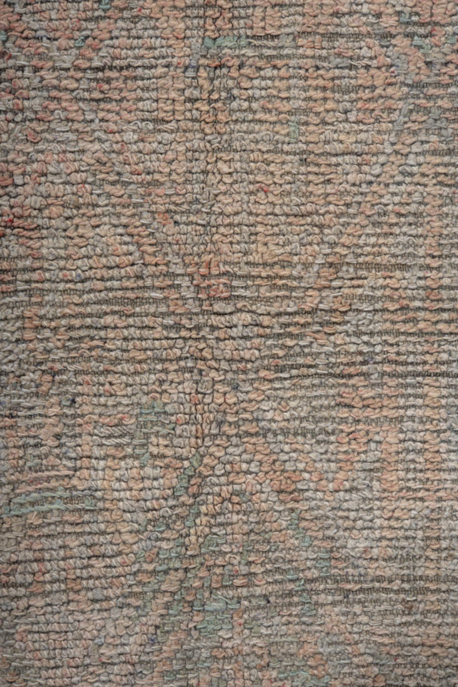 6' x 8' one-of-a-kind handmade vintage Moroccan medium size rug. Color palette: ivory, taupe, sage, blush, beige, camel