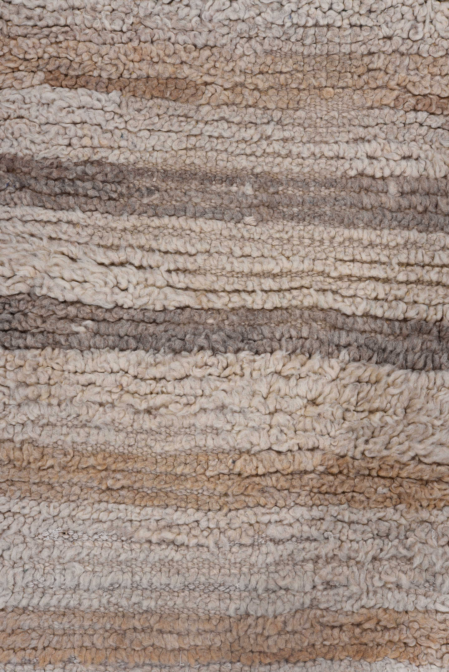 2' x 4' one-of-a-kind handmade vintage Moroccan small size rug. Color palette: ivory, beige, taupe, camel, greige, gray