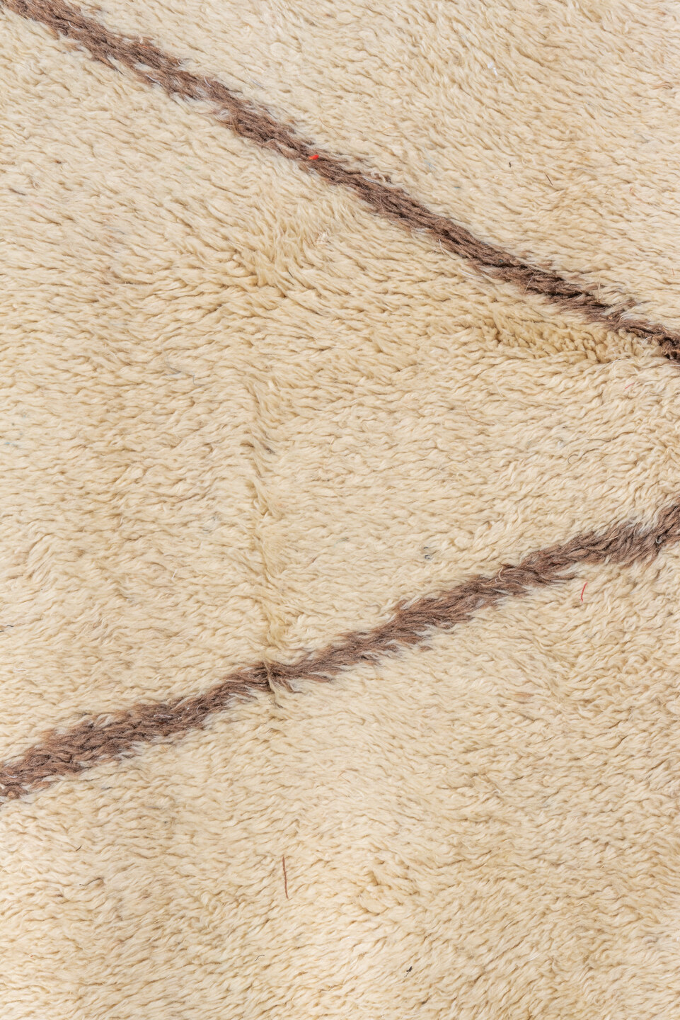 2' x 12' one-of-a-kind handmade vintage Moroccan runner rug. Color palette: brown, gray, light gray, linen, off-white, pink