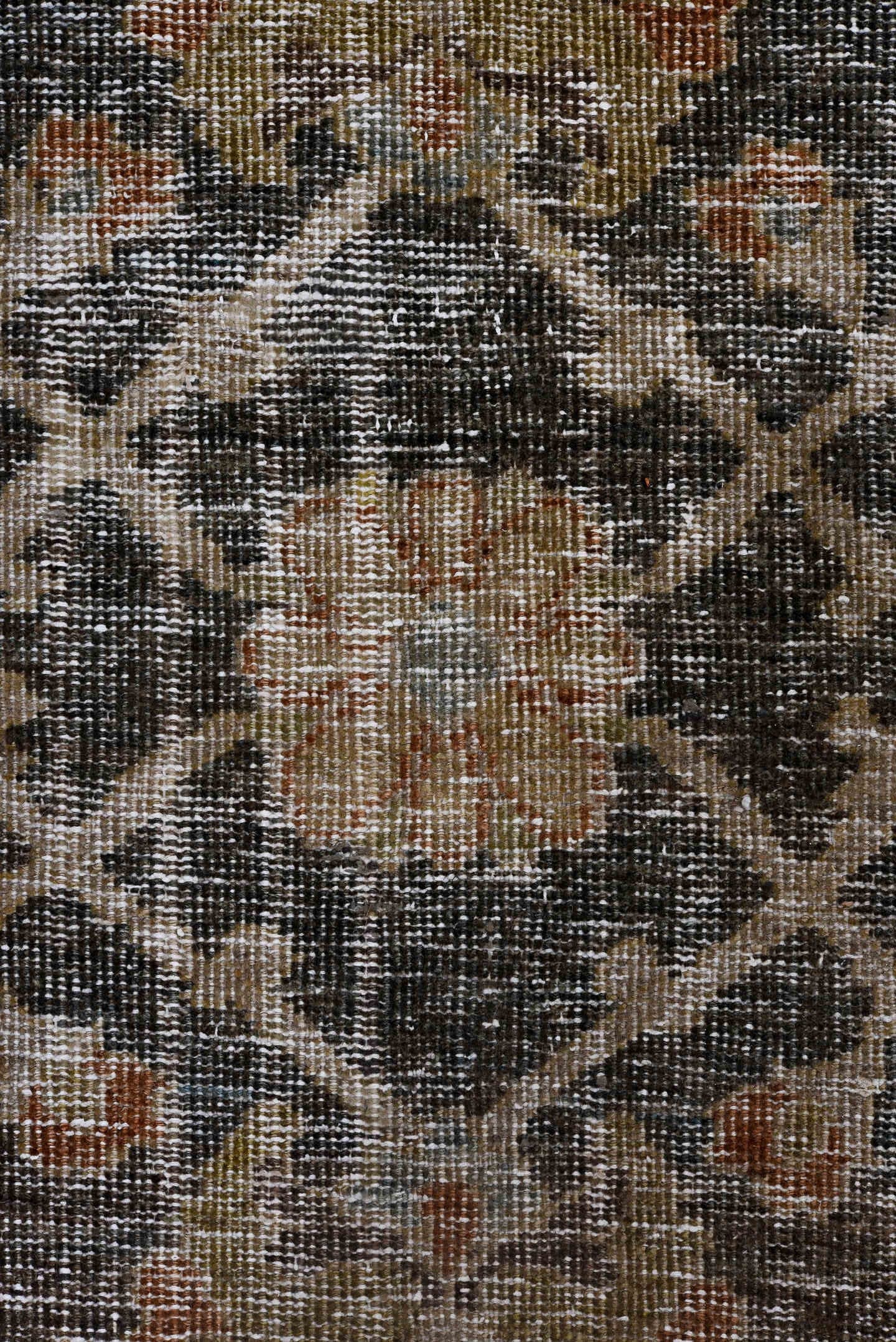 10' x 15' one-of-a-kind handmade antique Mahal rug. Color palette: terra cotta, pale blue, ivory, taupe, slate, rust