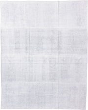 10' x 12' one-of-a-kind handmade antique Flatweave large size rug. Color palette: ivory, cream, pale gray, light gray