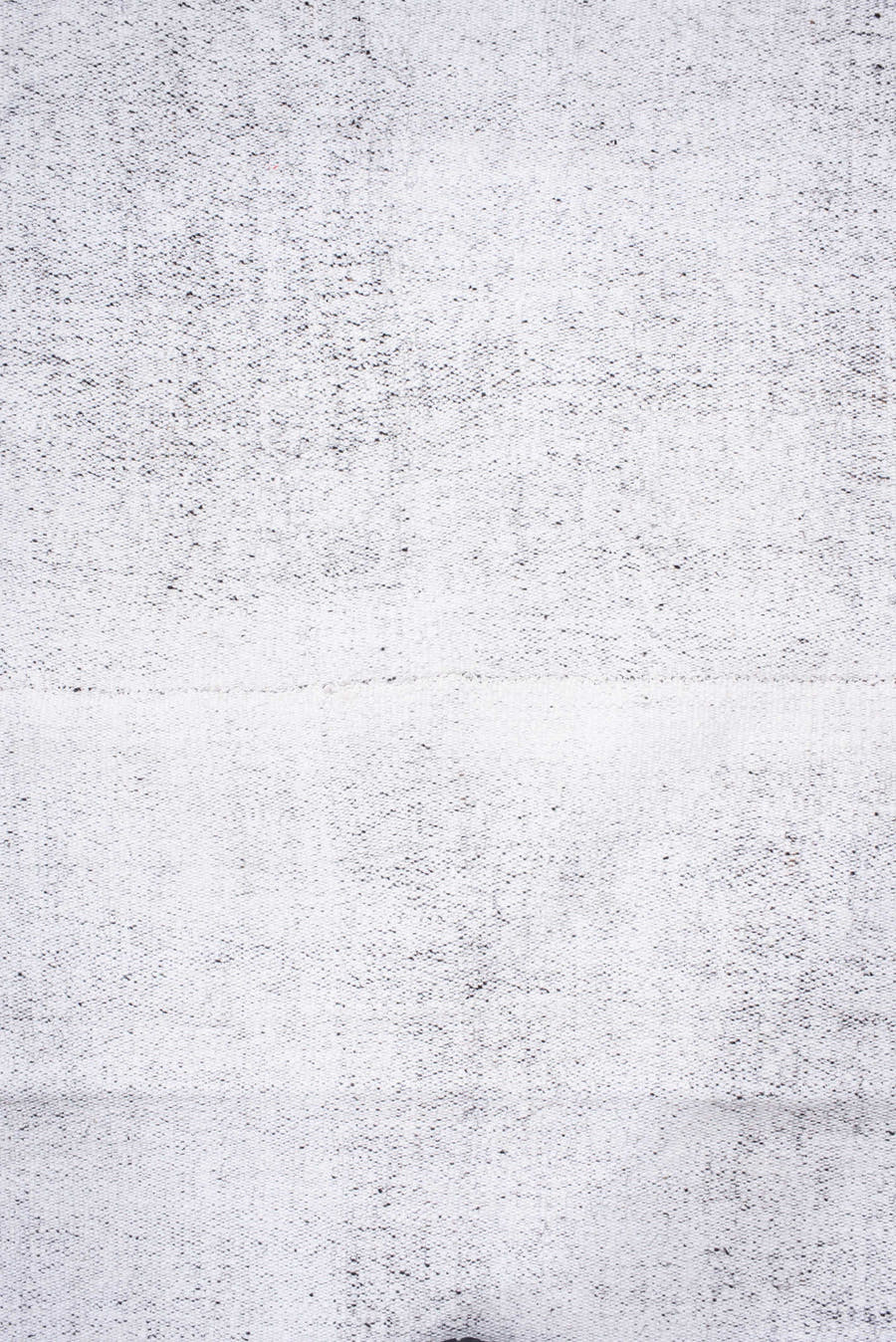 10' x 12' one-of-a-kind handmade antique Flatweave large size rug. Color palette: ivory, cream, pale gray, light gray
