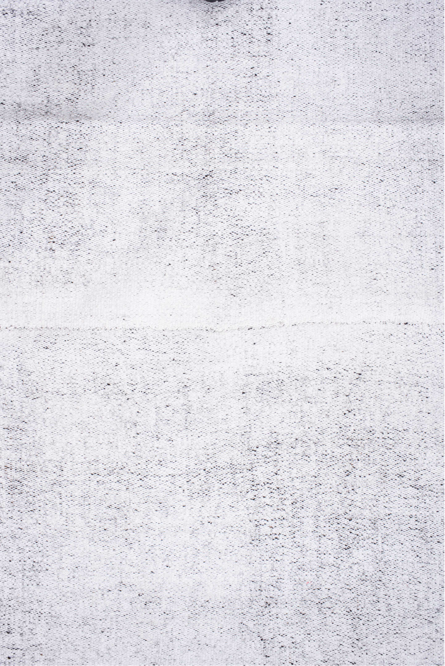 10' x 12' one-of-a-kind handmade antique Flatweave large size rug. Color palette: ivory, cream, pale gray, light gray