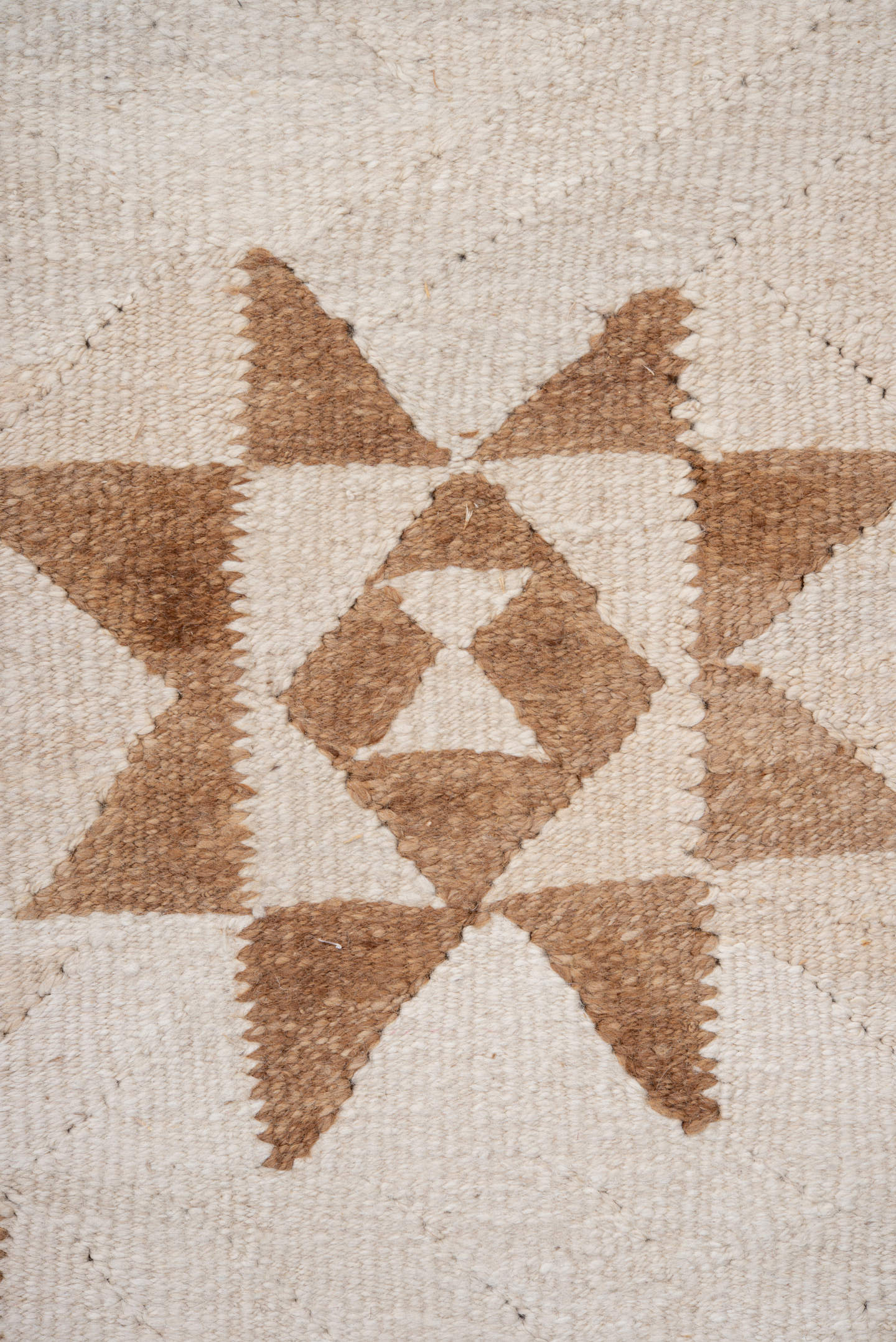 3' x 11' one-of-a-kind handmade antique Kilim runner rug. Color palette: ivory, camel, taupe, brown, beige, gray