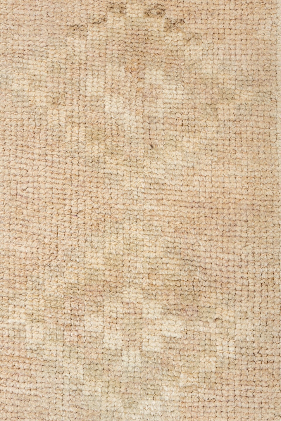 2' x 12' one-of-a-kind handmade antique Kars runner rug. Color palette: beige, blush, ivory, taupe, sand, pink, gray