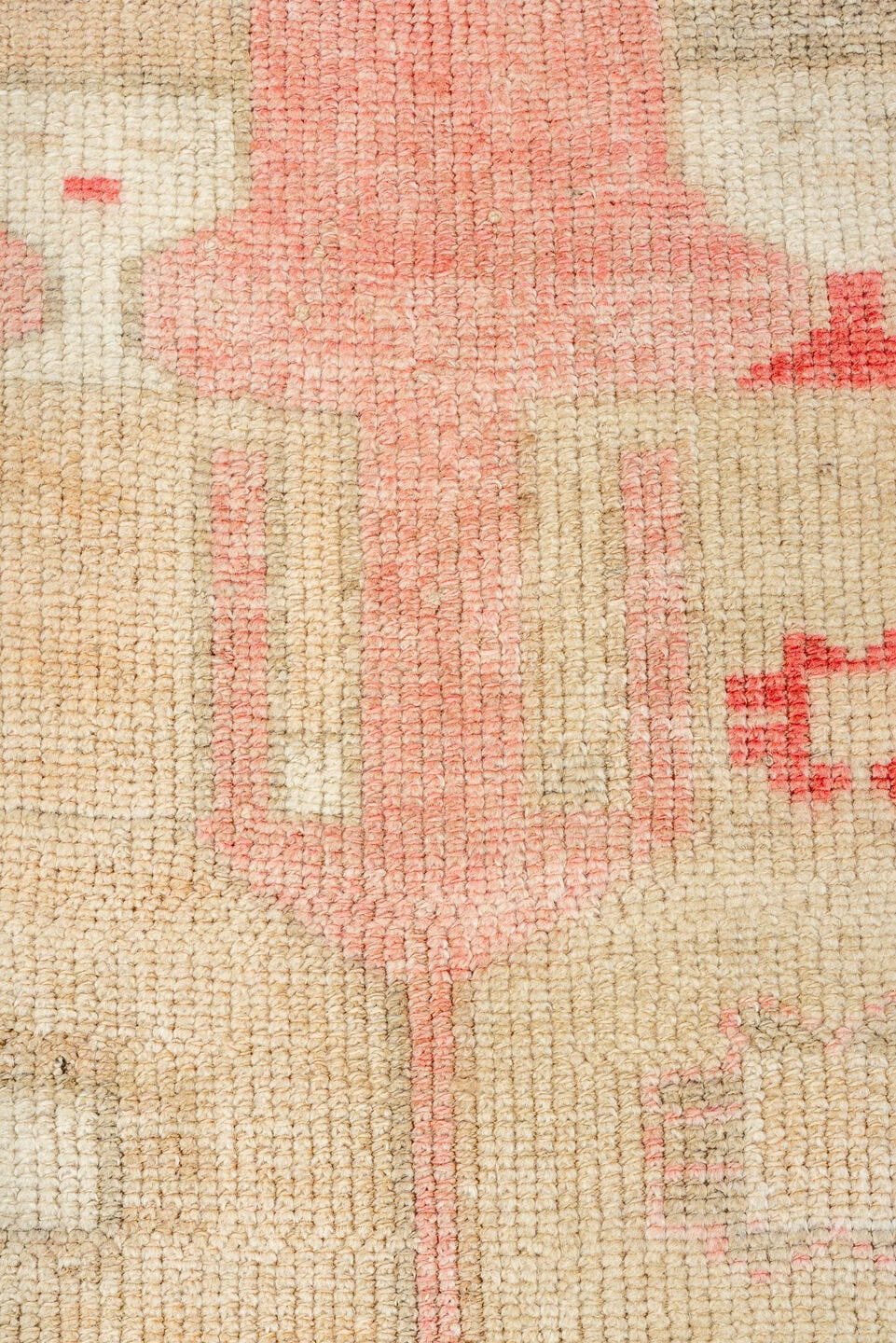 3' x 10' one-of-a-kind handmade antique Kars runner rug. Color palette: blush, ivory, taupe, rose, camel, sage, pink, beige