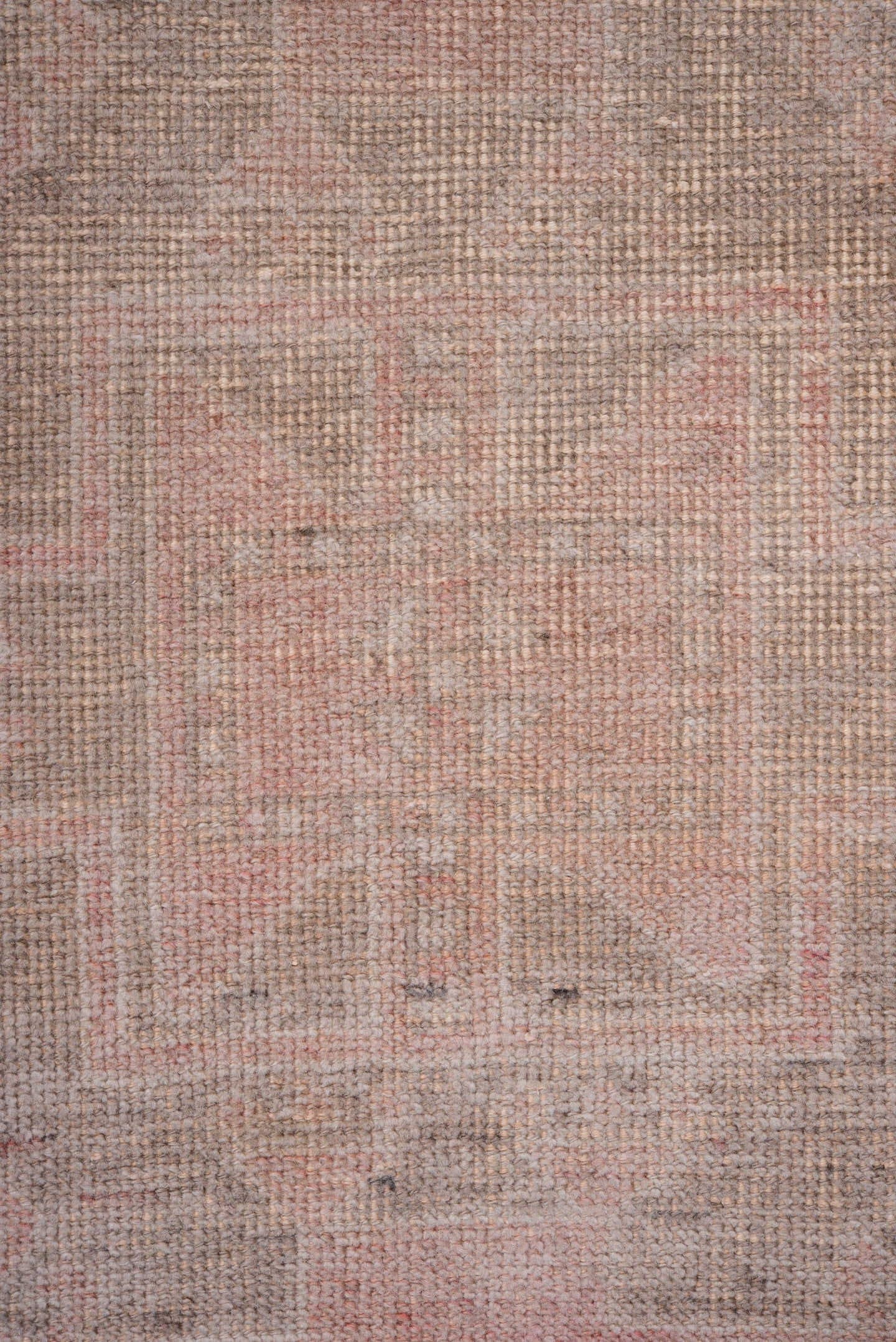 3' x 12' one-of-a-kind handmade antique Anatolian runner rug. Color palette: blush, taupe, ivory, rose, camel, pink, beige