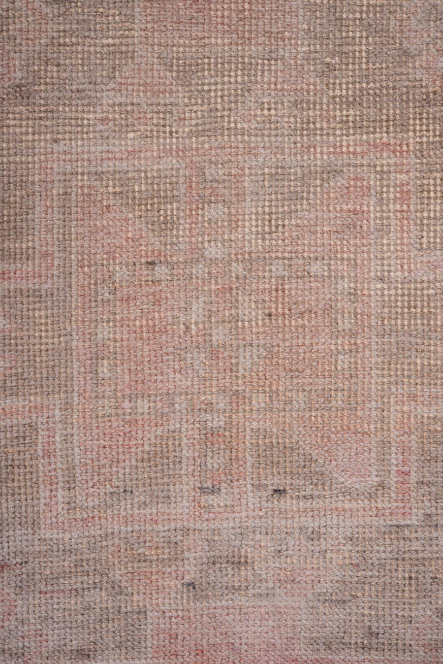 3' x 12' one-of-a-kind handmade antique Anatolian runner rug. Color palette: blush, taupe, ivory, rose, camel, pink, beige