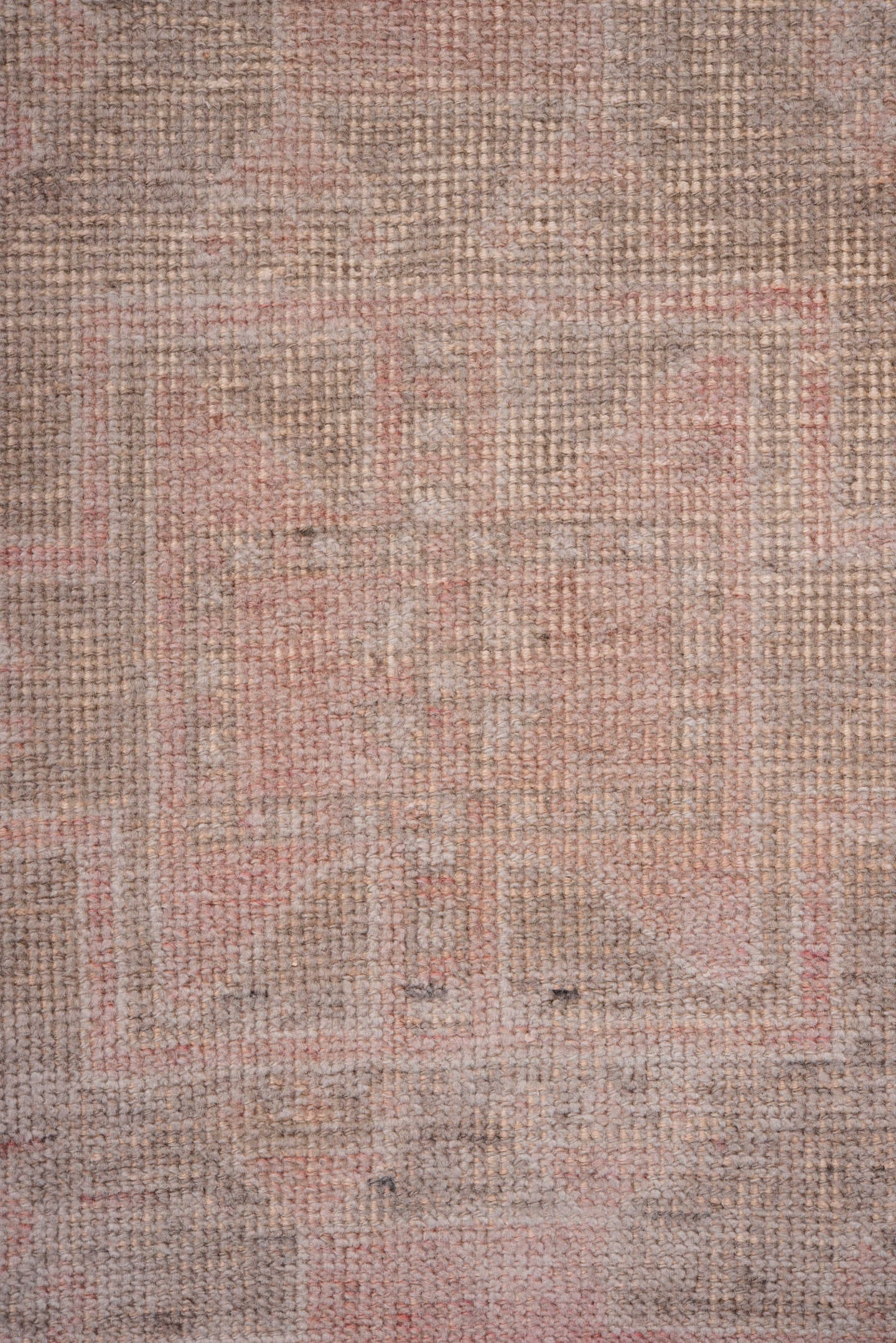 3' x 12' one-of-a-kind handmade antique Anatolian runner rug. Color palette: blush, taupe, ivory, rose, camel, pink, beige