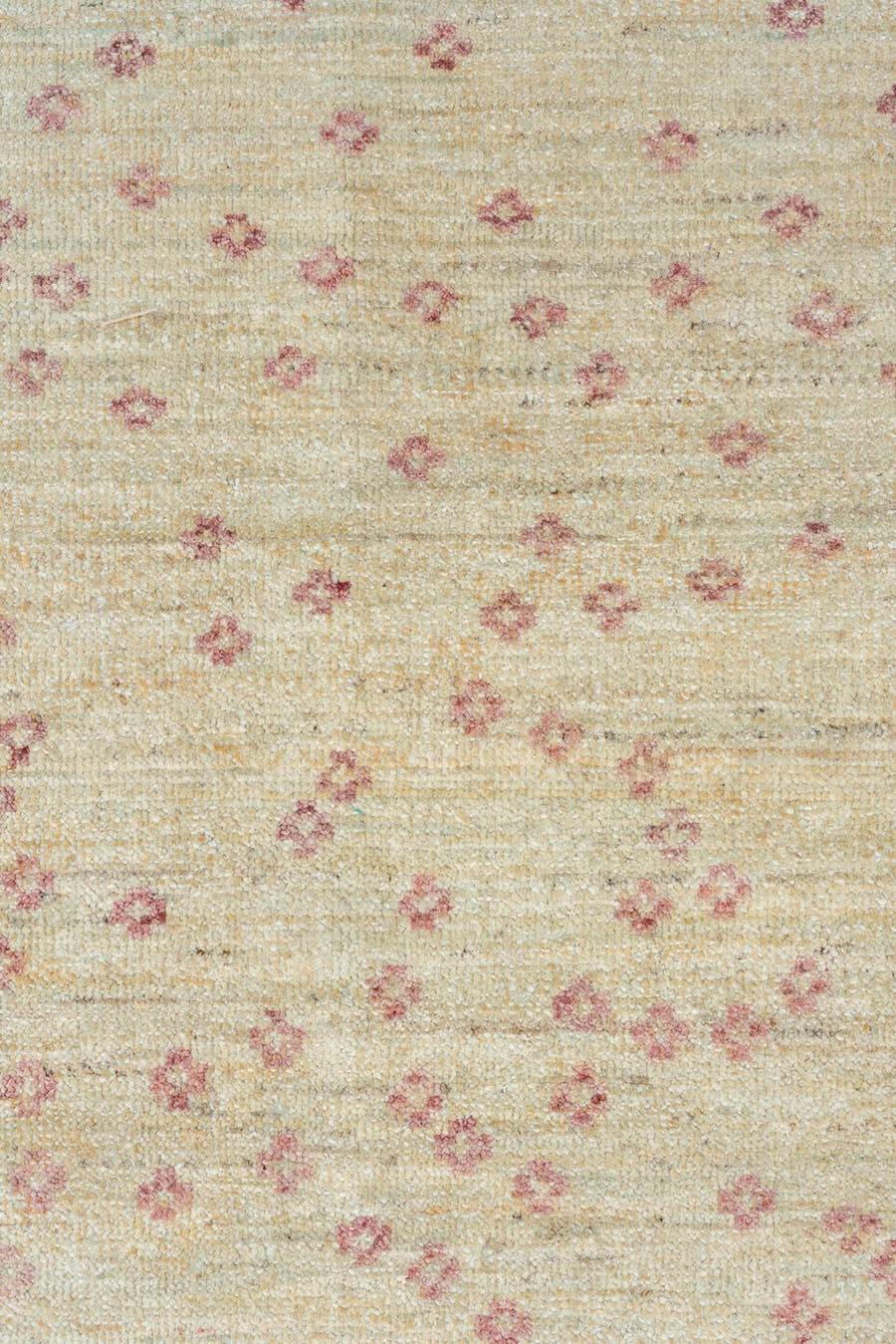 14' x 16' one-of-a-kind handmade handmade Contemporary oversize rug. Color palette: ivory, cream, rose, taupe, blush, pink