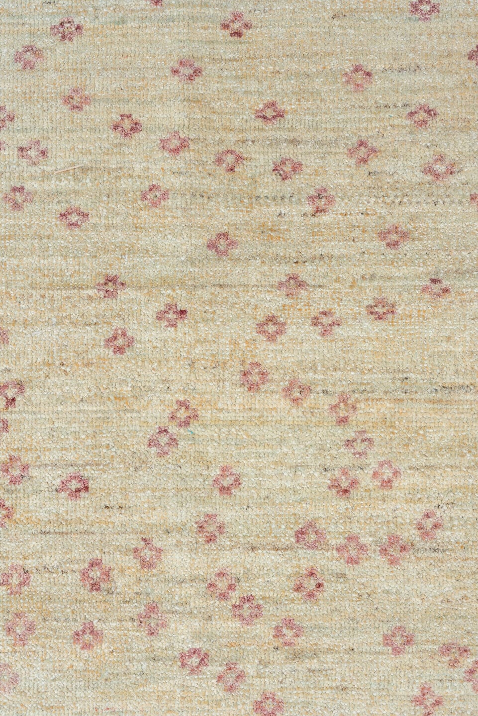 14' x 16' one-of-a-kind handmade handmade Contemporary oversize rug. Color palette: ivory, cream, rose, taupe, blush, pink
