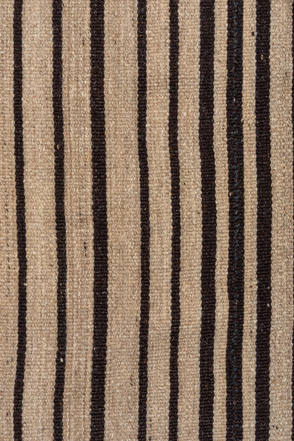 5' x 7' one-of-a-kind handmade vintage Kilim rug. Color palette: beige, dark_brown, ivory, brown