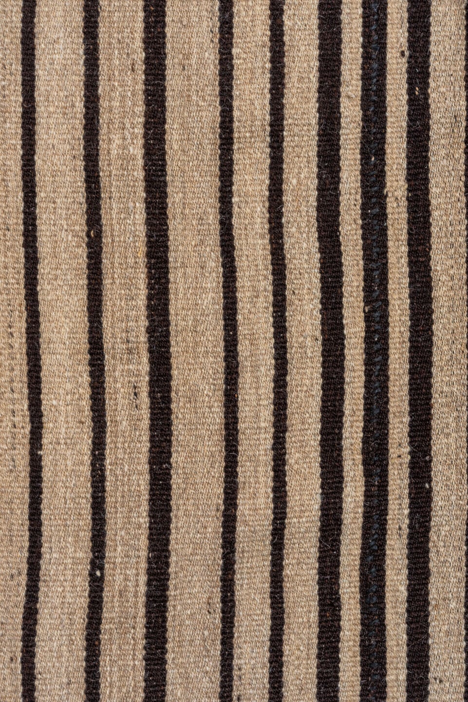 5' x 7' one-of-a-kind handmade vintage Kilim rug. Color palette: beige, dark_brown, ivory, brown