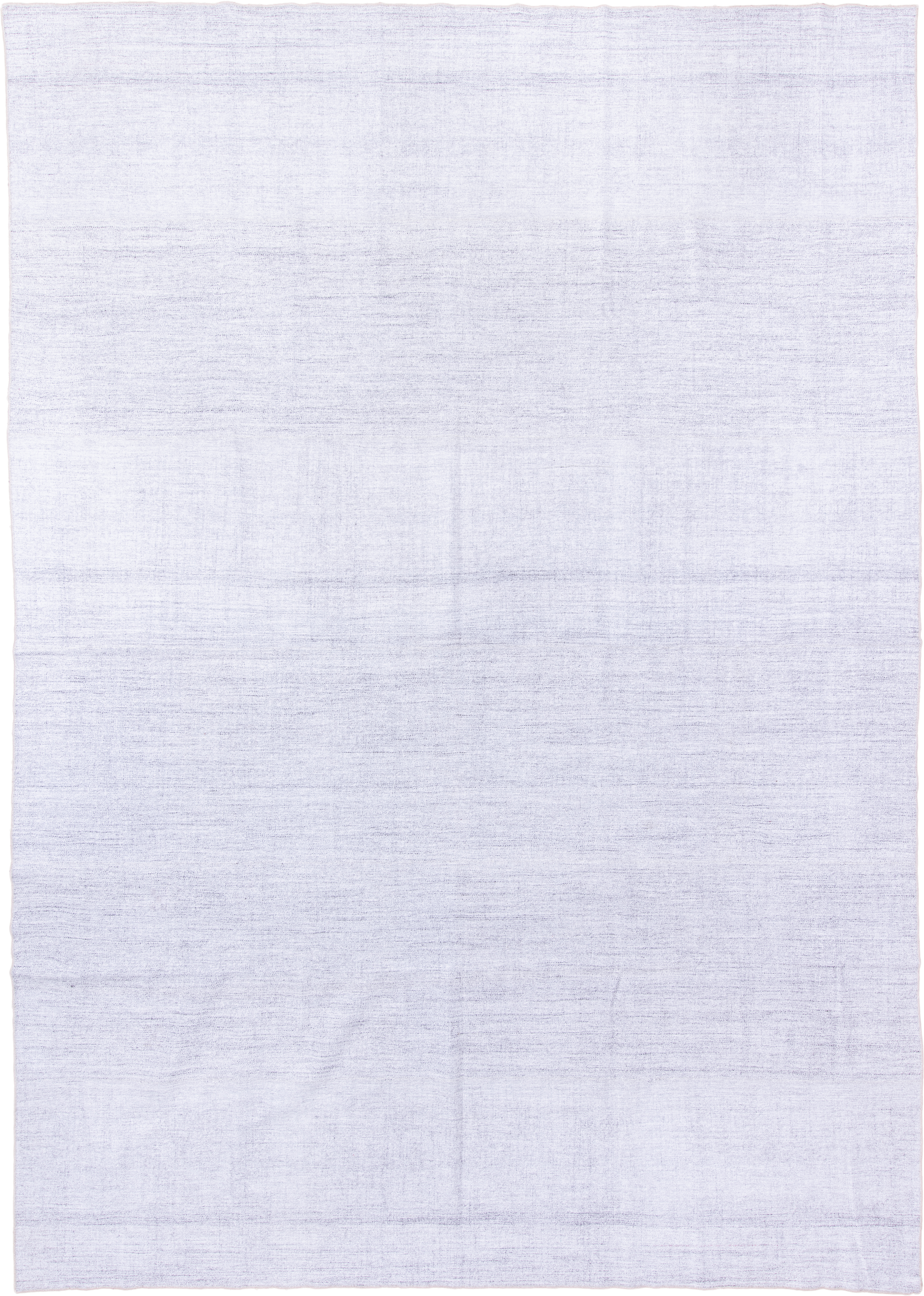 10' x 14' one-of-a-kind handmade antique Kilim large size rug. Color palette: ivory, cream, pale lavender, silver, purple