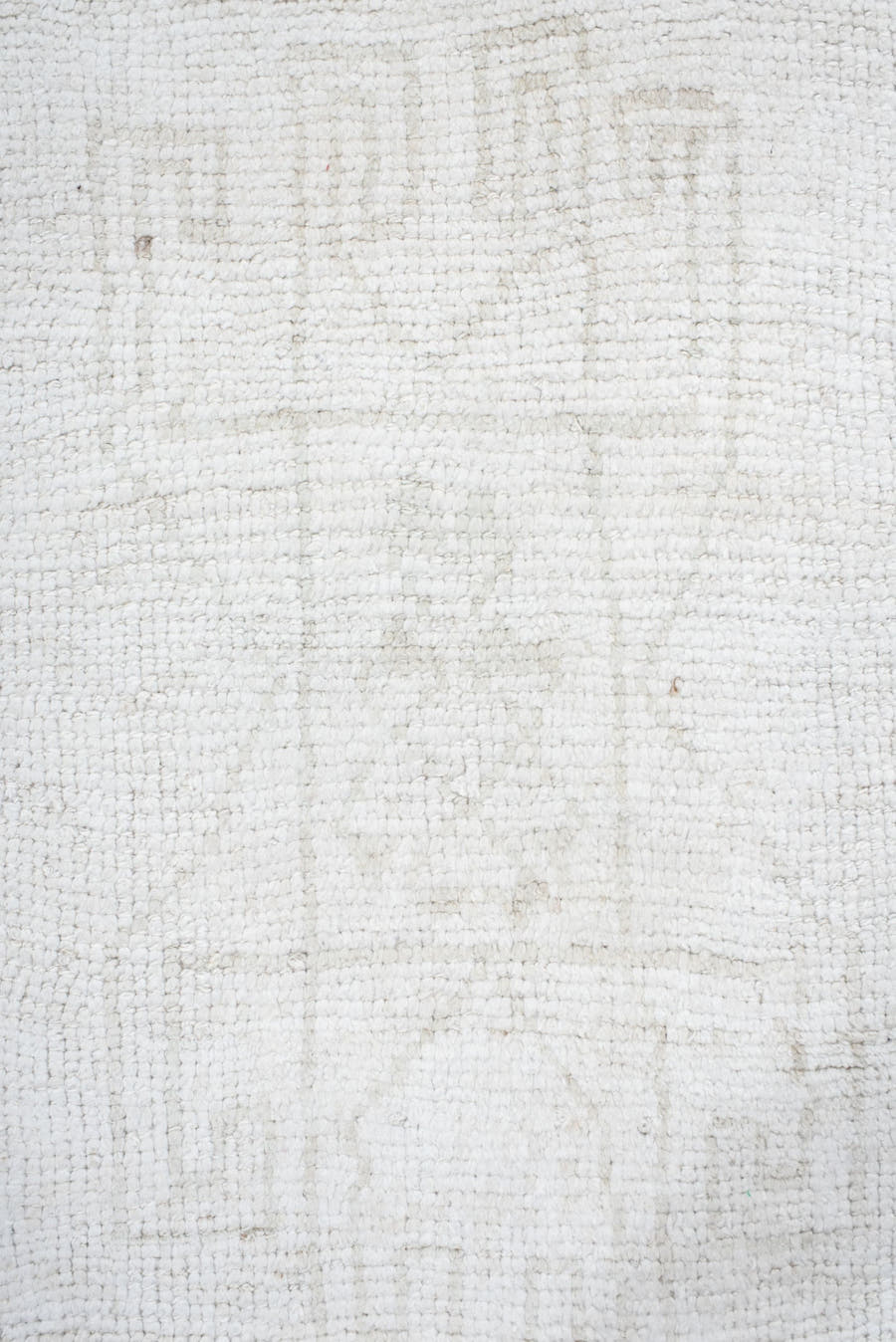 3' x 10' one-of-a-kind handmade vintage Kars runner rug. Color palette: ivory, cream, taupe, pale gray, beige, gray