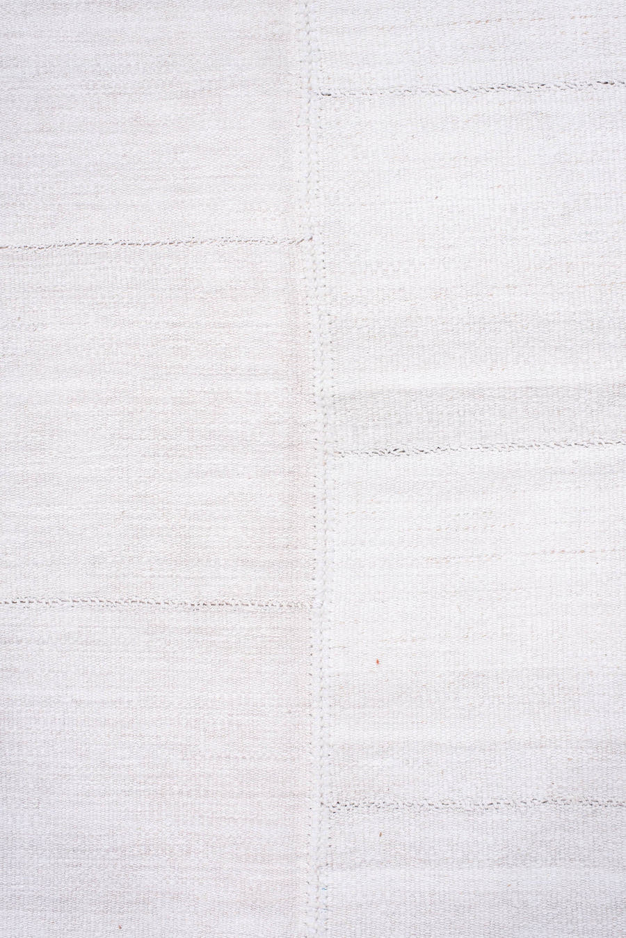 11' x 17' one-of-a-kind handmade antique Flatweave oversize rug. Color palette: ivory, cream, taupe, beige, gray