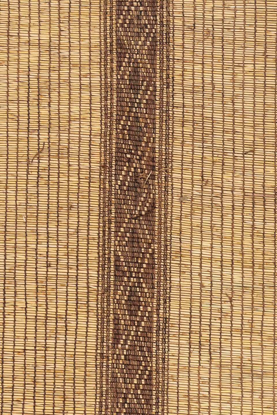 8' x 16' one-of-a-kind handmade vintage Tuareg rug. Color palette: camel, brown, tan, taupe, ivory, beige, gray