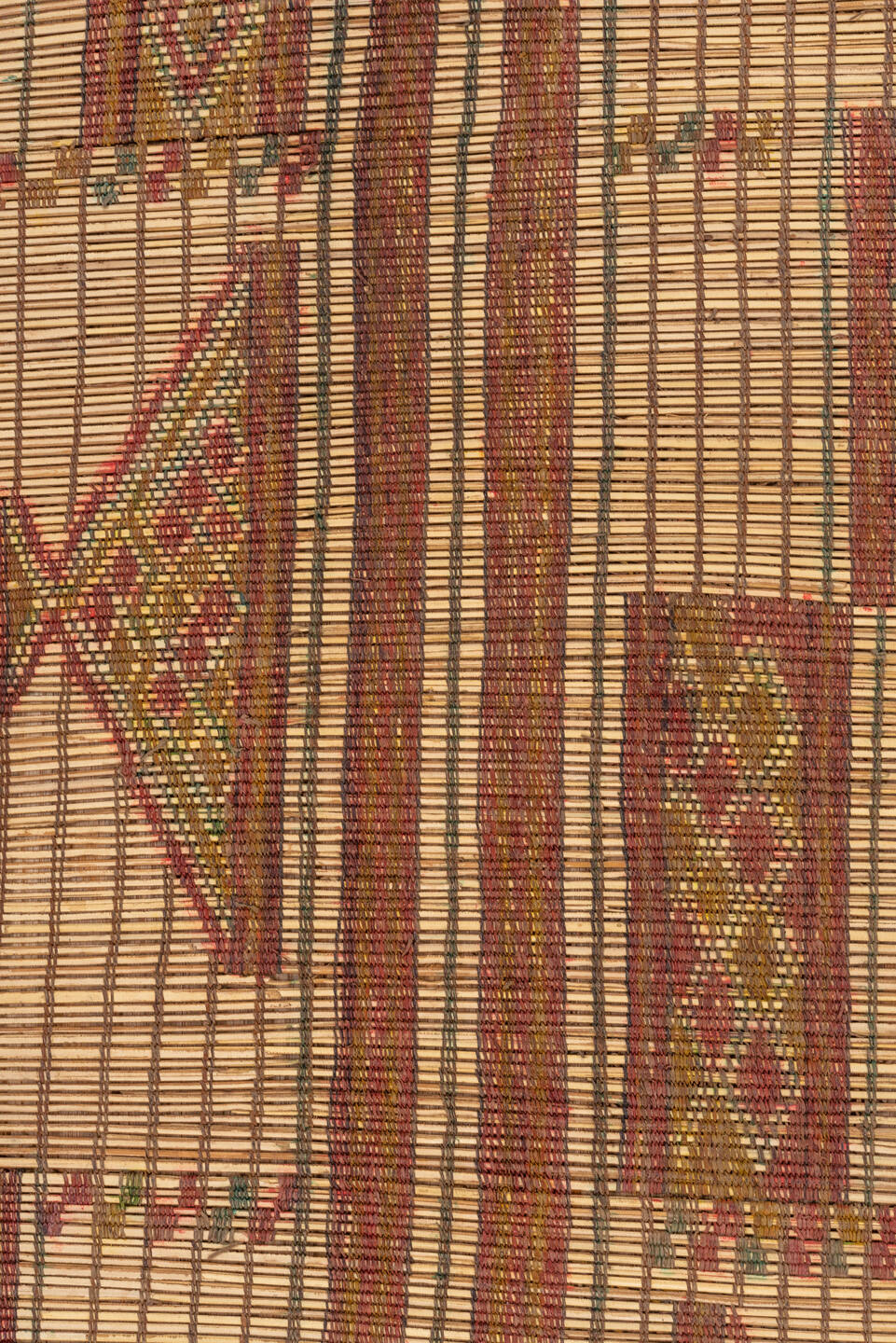 6' x 10' one-of-a-kind handmade vintage Tuareg large size rug. Color palette: camel, terra cotta, ivory, rust, brown, sage