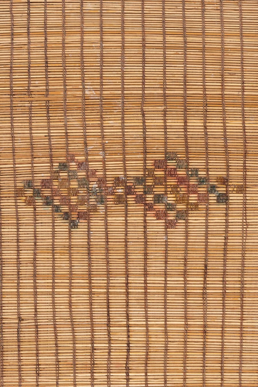 6' x 8' one-of-a-kind handmade vintage Tuareg medium size rug. Color palette: camel, tan, brown, rust, ivory, sienna, beige