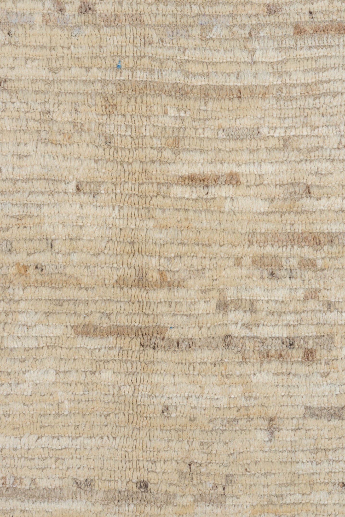 9' x 11' one-of-a-kind handmade vintage Tulu large size rug. Color palette: ivory, cream, taupe, beige, camel, pale blue
