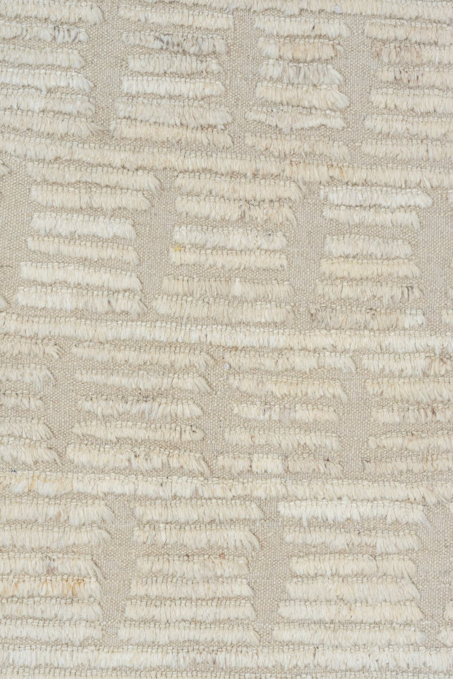 3' x 14' one-of-a-kind handmade vintage Tulu runner rug. Color palette: ivory, cream, beige, taupe, gray