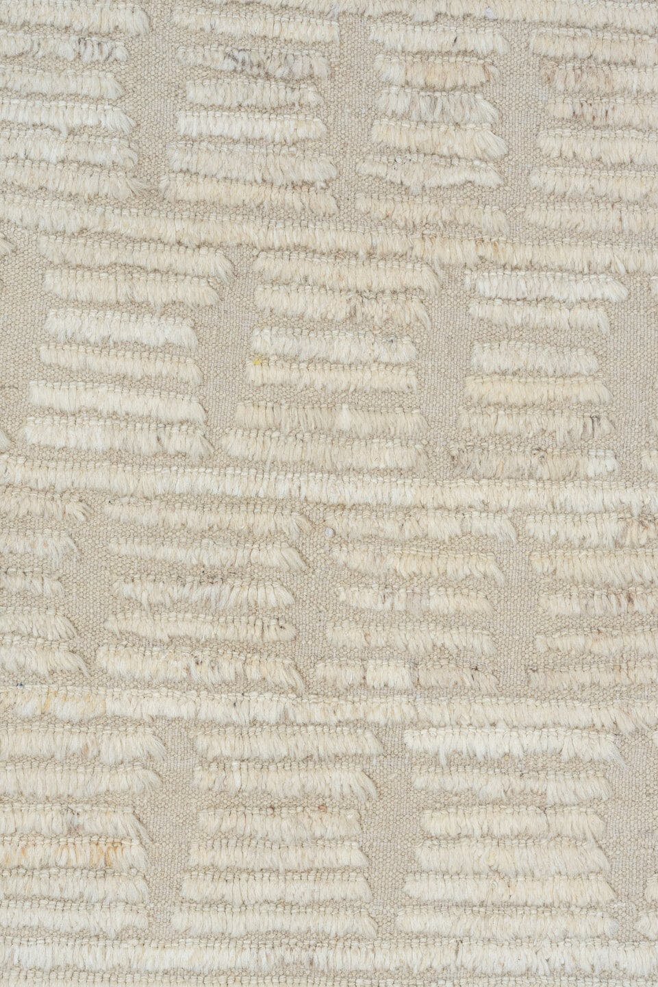 3' x 14' one-of-a-kind handmade vintage Tulu runner rug. Color palette: ivory, cream, beige, taupe, gray
