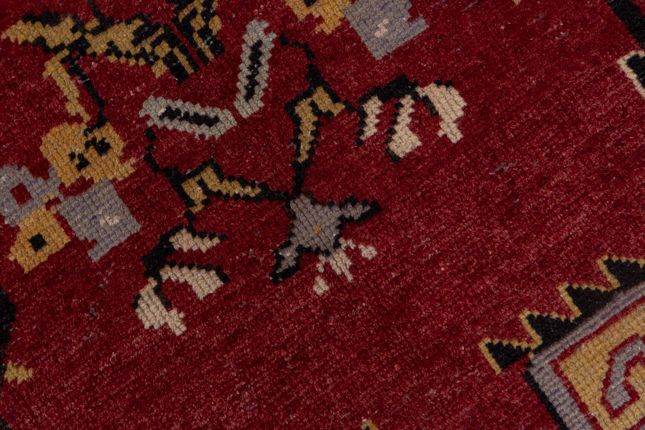 4' x 9' one-of-a-kind handmade vintage Oushak runner rug. Color palette: rust, ivory, gold, burgundy, charcoal, sage, taupe