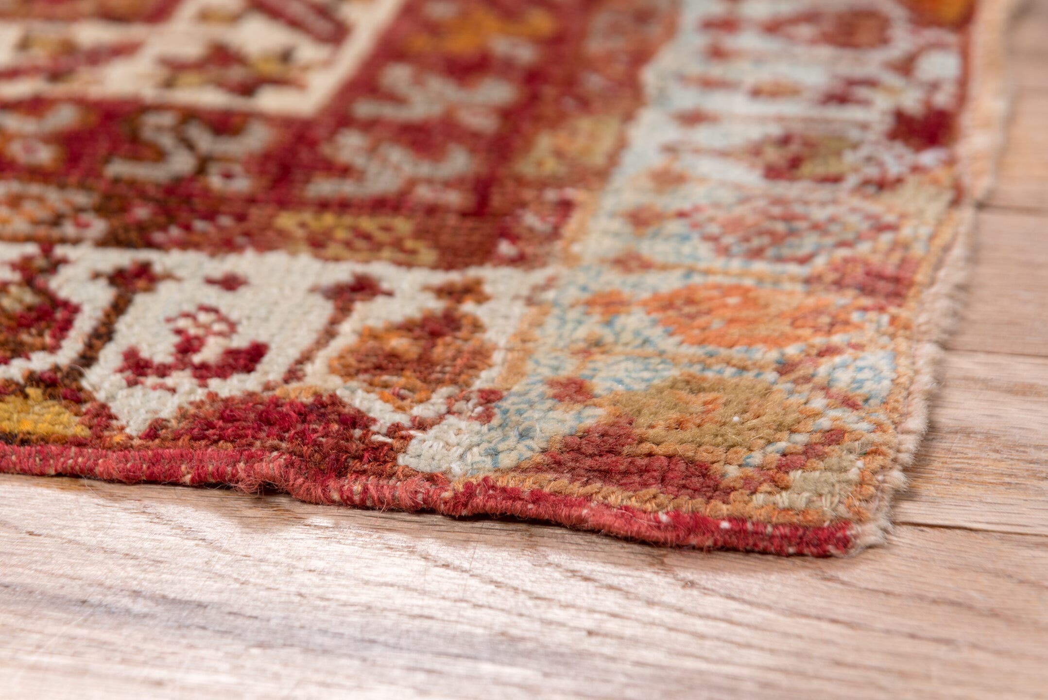 3' x 5' one-of-a-kind handmade vintage Sivas small size rug. Color palette: rust, ivory, camel, burgundy, terra cotta, taupe