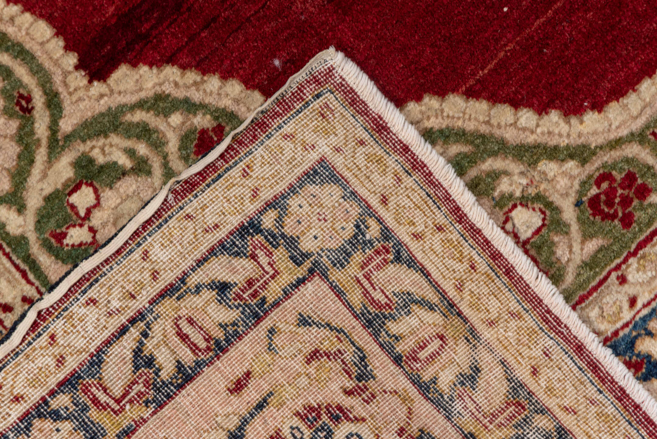 4' x 6' one-of-a-kind handmade vintage Sivas small size rug. Color palette: red, ivory, navy, sage, olive, burgundy, blue