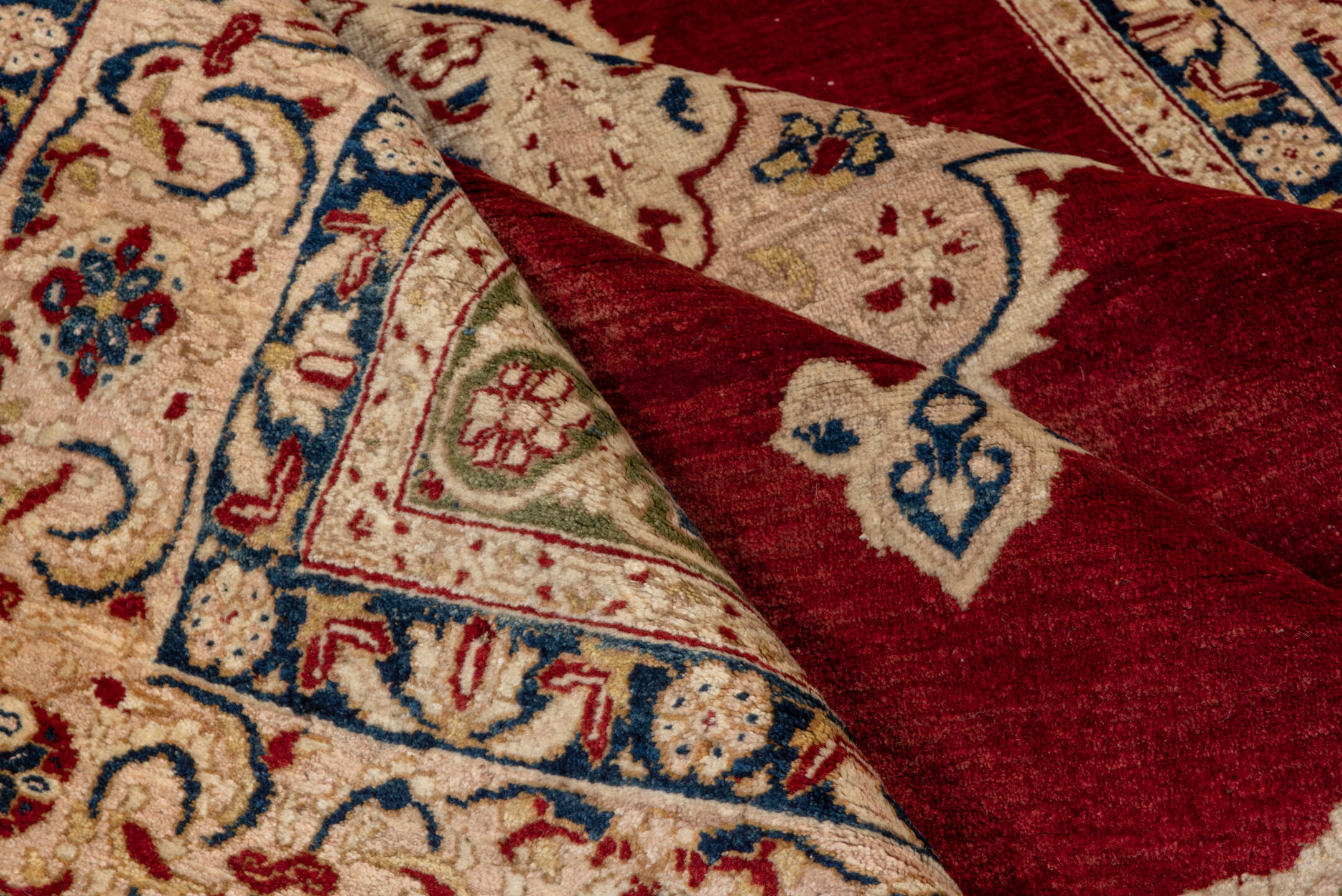 4' x 6' one-of-a-kind handmade vintage Sivas small size rug. Color palette: red, ivory, navy, sage, olive, burgundy, blue