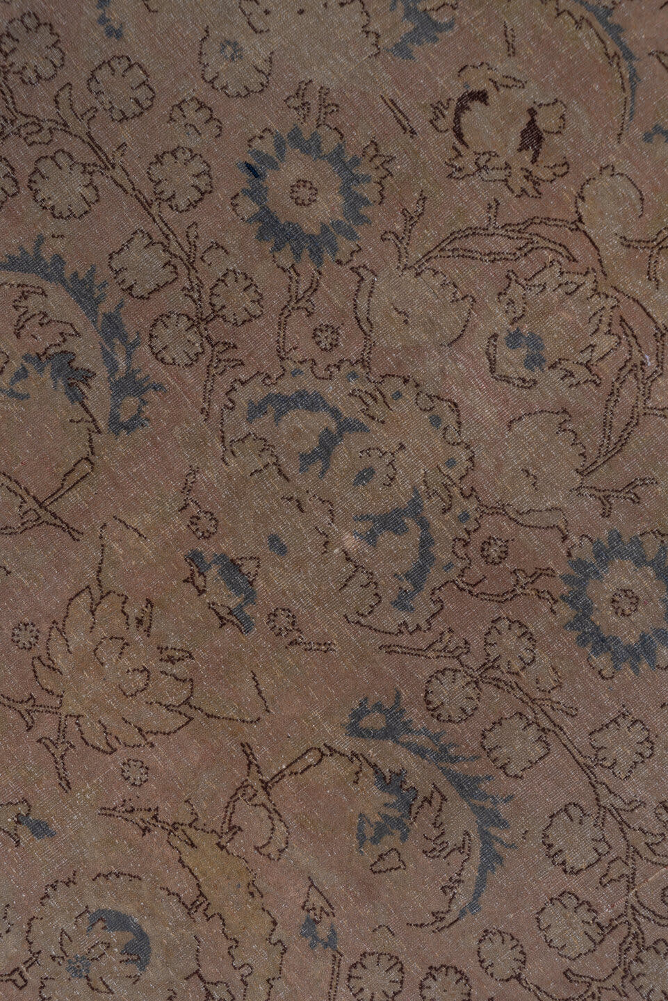 8' x 11' one-of-a-kind handmade vintage Sivas large size rug. Color palette: taupe, slate, dusty blue, beige, ivory, rose