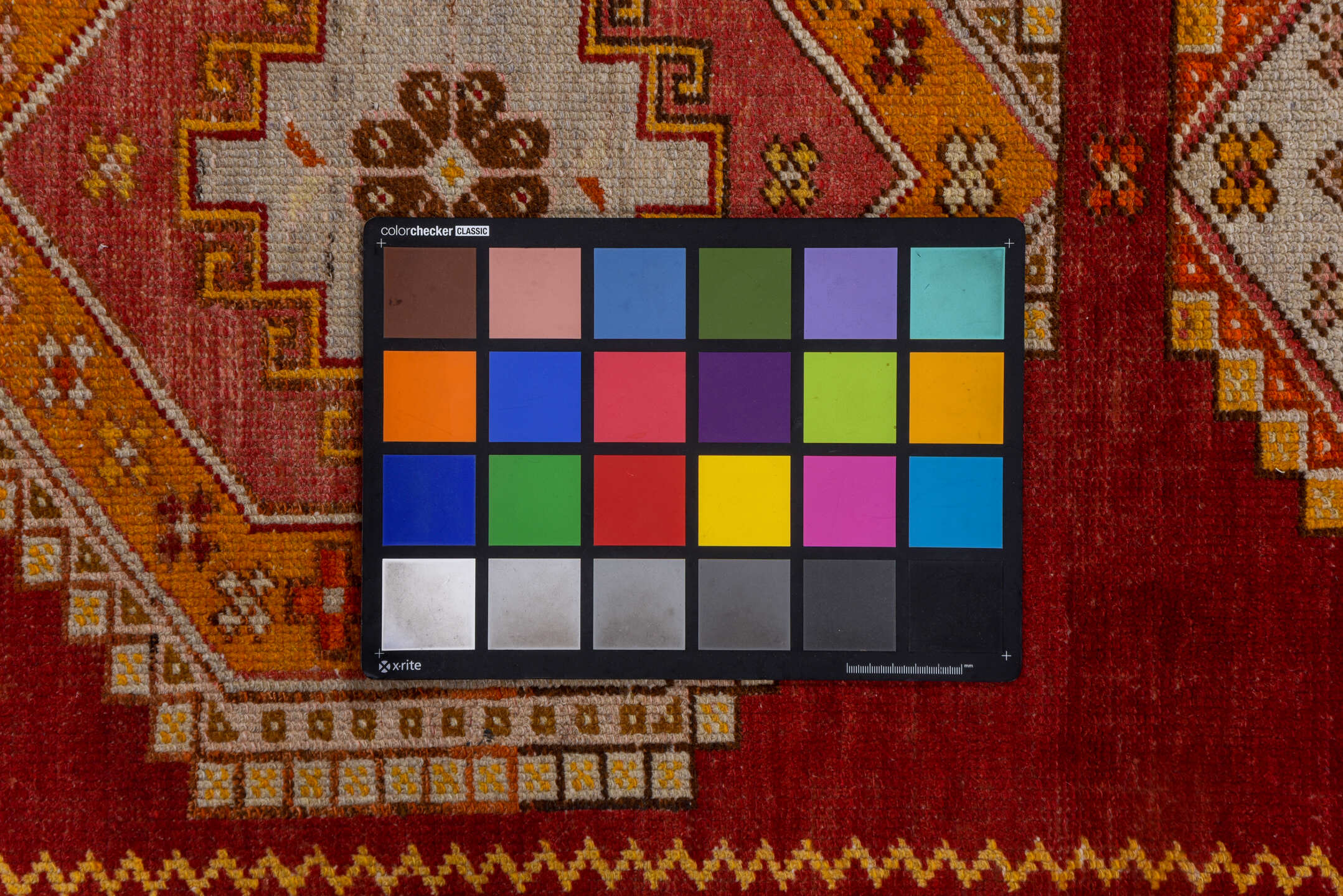 3' x 11' one-of-a-kind handmade vintage Oushak runner rug. Color palette: brown, fire brick, gray, light gray, off-white