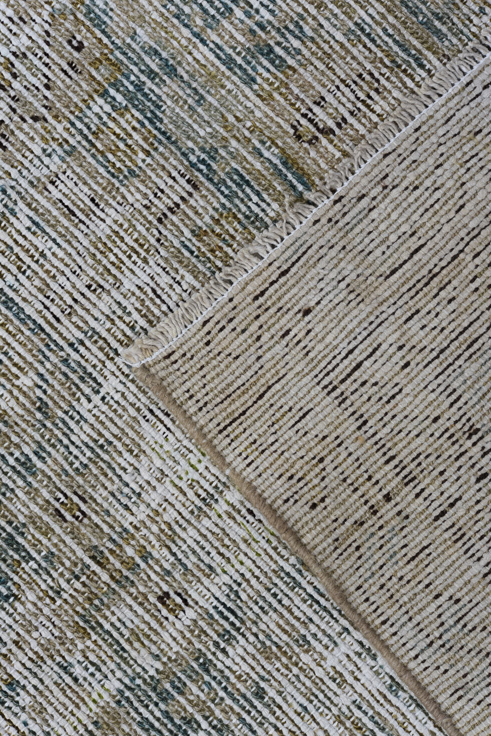 3' x 9' one-of-a-kind handmade vintage Malayer runner rug. Color palette: taupe, ivory, gray, slate, beige