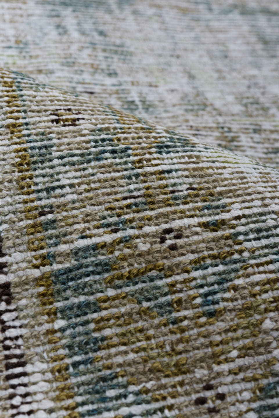 3' x 9' one-of-a-kind handmade vintage Malayer runner rug. Color palette: taupe, ivory, gray, slate, beige