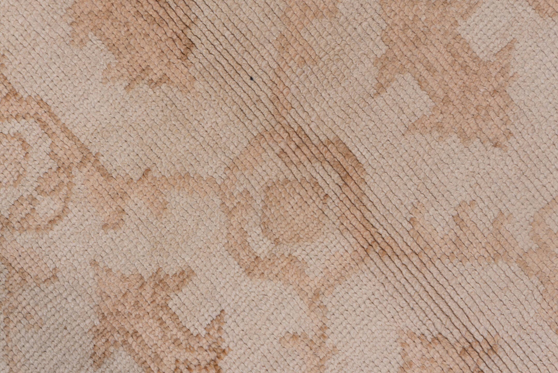 5' x 10' one-of-a-kind handmade vintage Konya medium size rug. Color palette: ivory, blush, peach, taupe, sand, pink