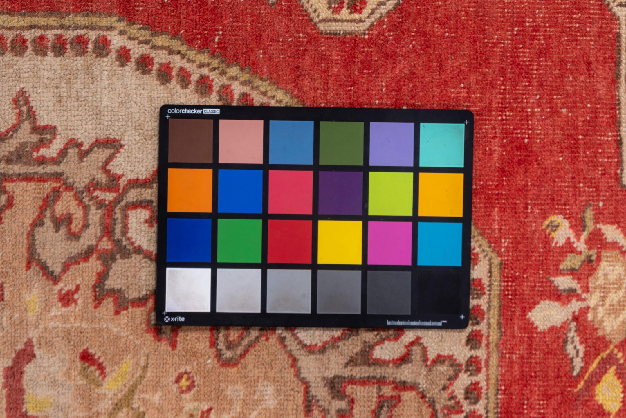 4' x 7' one-of-a-kind handmade vintage Oushak rug. Color palette: brown, gray, light gray, off-white, orange, pink, red