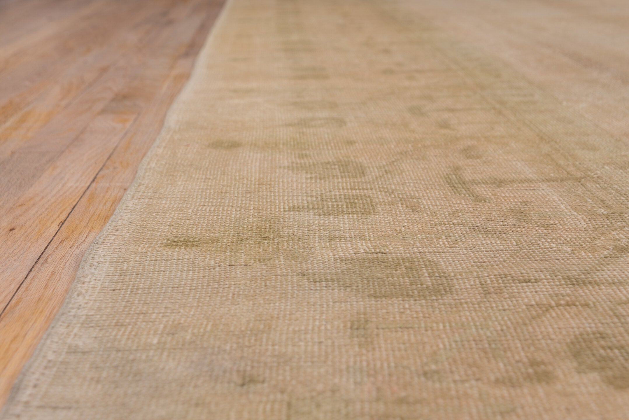 3' x 10' one-of-a-kind handmade vintage Heriz runner rug. Color palette: brown, pink