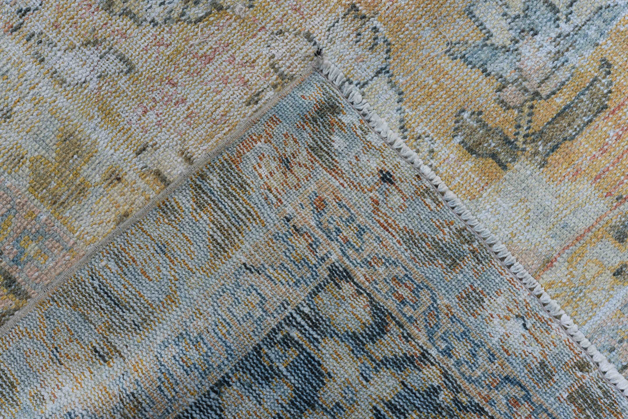 8' x 11' one-of-a-kind handmade vintage Mahal large size rug. Color palette: black, blue, brown, charcoal, dark gray