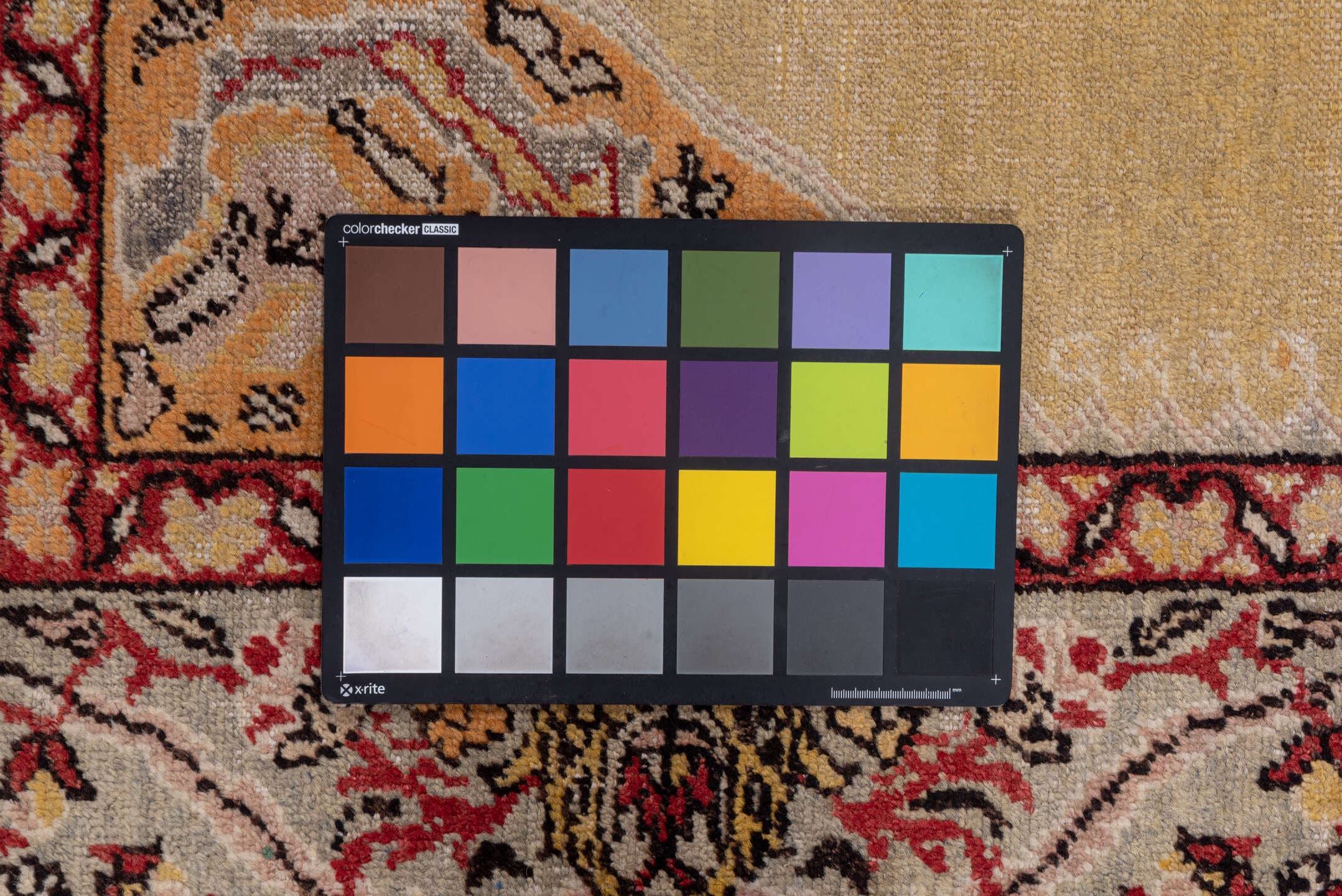 4' x 5' one-of-a-kind handmade vintage Oushak small size rug. Color palette: gold, ivory, rust, camel, charcoal, rose