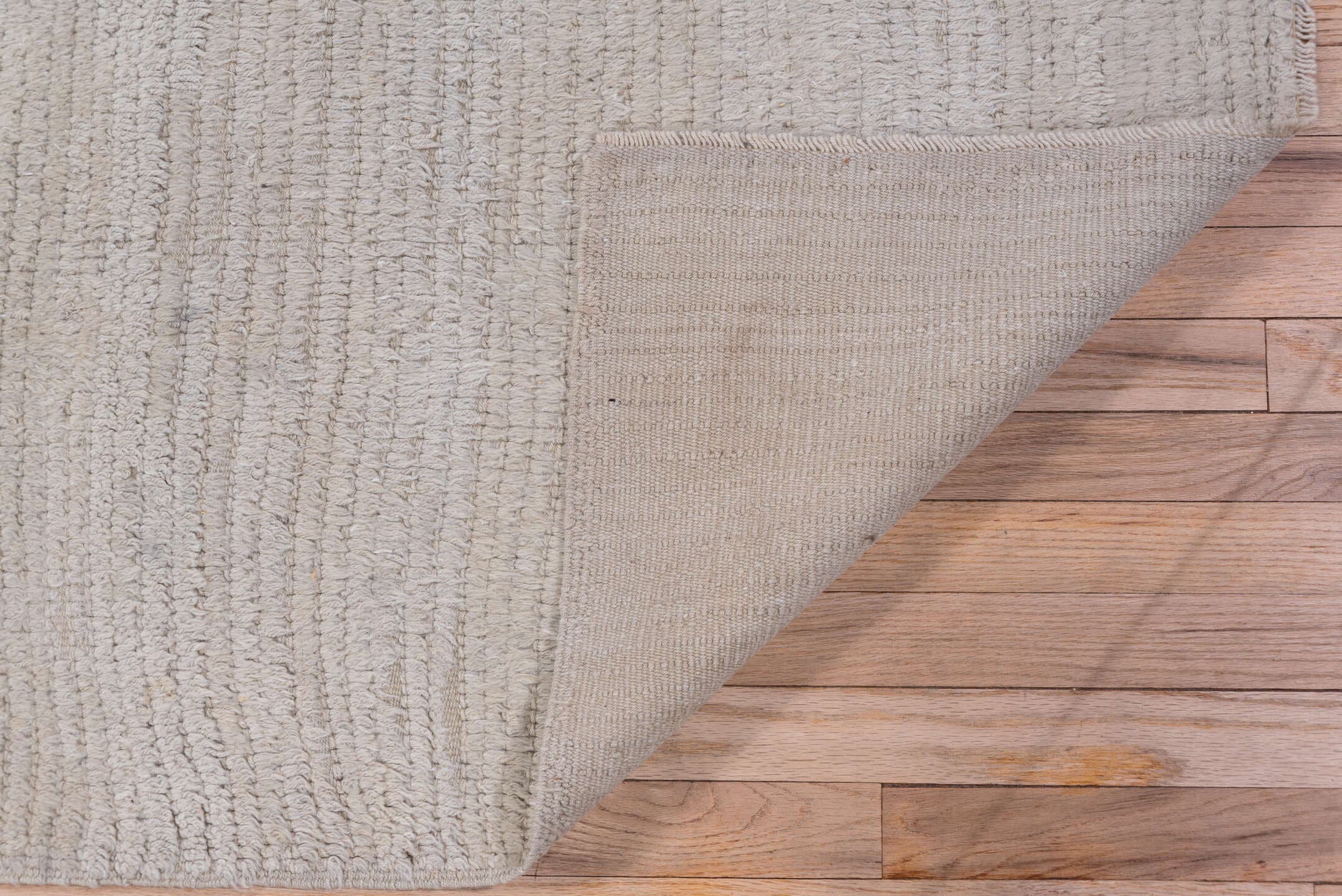 4' x 6' one-of-a-kind handmade antique Tulu small size rug. Color palette: ivory, cream, taupe, beige, gray