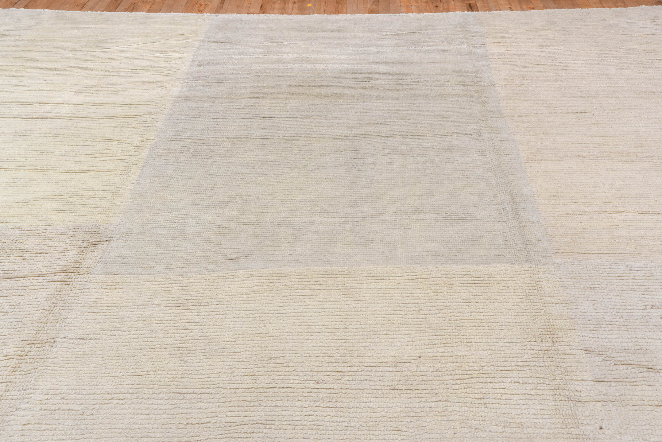 13' x 23' one-of-a-kind handmade vintage Tulu oversize rug. Color palette: antiquewhite, floral white, gray, lavender blush